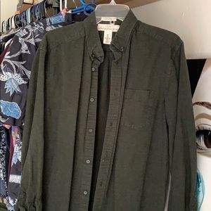 Forest green long sleeve button up